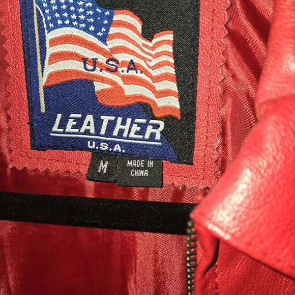 Leather Jacket by Leather U.S.A. Woman's Medium - Picture 8 of 13